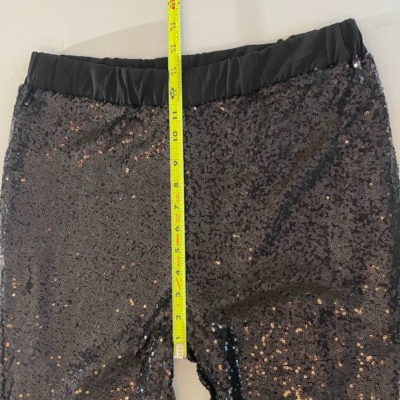 Joan Boyce Black Sequin Pants Size Medium - Picture 11 of 16